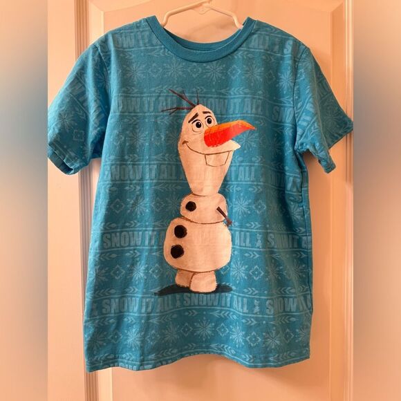 Disney Frozen T-Shirt Size 7/8 - Picture 3 of 6